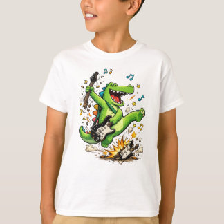 Rockin' Krokodil Gitaar Smash Kids T-Shirt