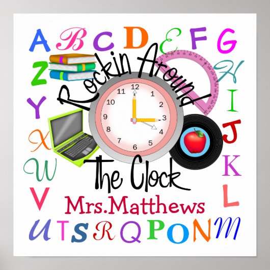 Rockin-leraar aan de school - SRF Poster (Voorkant)