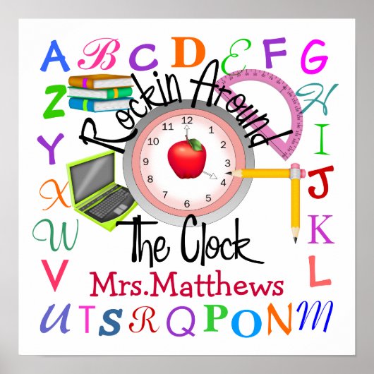 Rockin-leraar aan de school - SRF Poster (Voorkant)