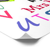 Rockin-leraar aan de school - SRF Poster (Hoek)