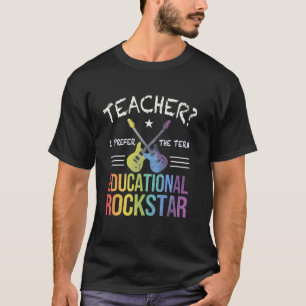 Rockin' LERAAR Definitie EDUCATIONAL ROCKSTAR I T-shirt