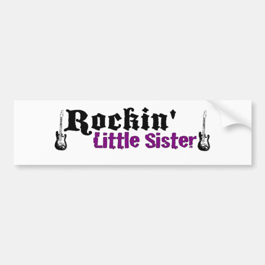 Rockin Little Sister Bumpersticker (Voorkant)