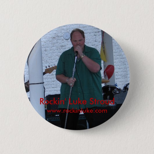 Rockin' Luke Stroud knop 1 Ronde Button 5,7 Cm (Voorkant)