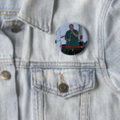 Rockin' Luke Stroud knop 1 Ronde Button 5,7 Cm (In situ)
