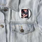Rockin' Luke Stroud knop 2 Ronde Button 5,7 Cm (In situ)