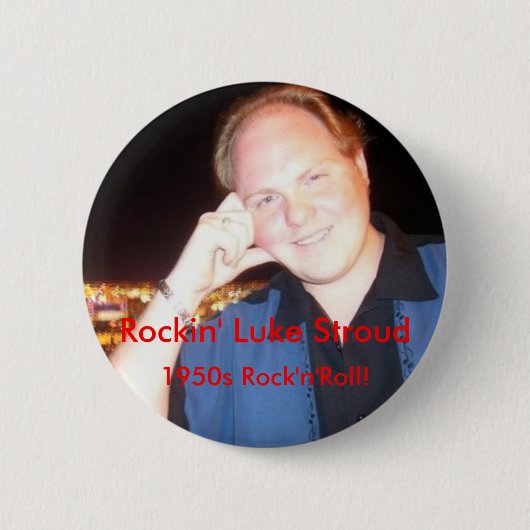 Rockin' Luke Stroud knop 3 Ronde Button 5,7 Cm (Voorkant)