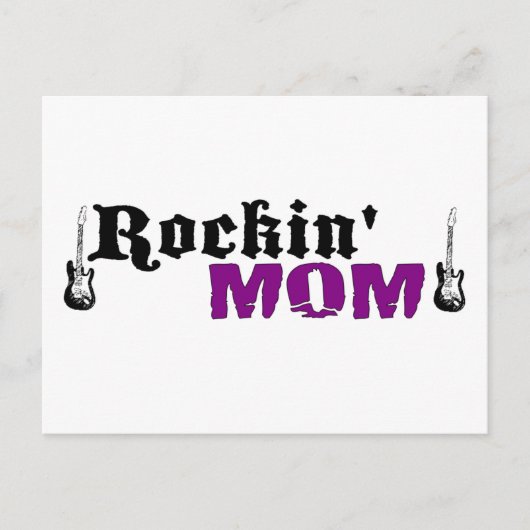 Rockin mama briefkaart (Voorkant)