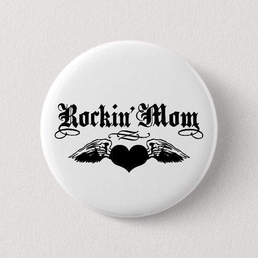 Rockin' mama ronde button 5,7 cm (Voorkant)