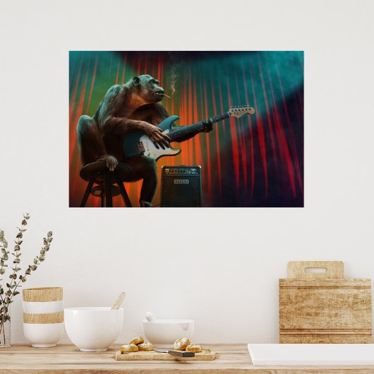 Rockin Monkey Poster (Keuken)