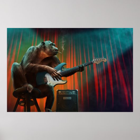 Rockin Monkey Poster (Voorkant)