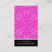ROCKIN' MUCHO MONOGRAM PINK VISITEKAARTJE (Achterkant)