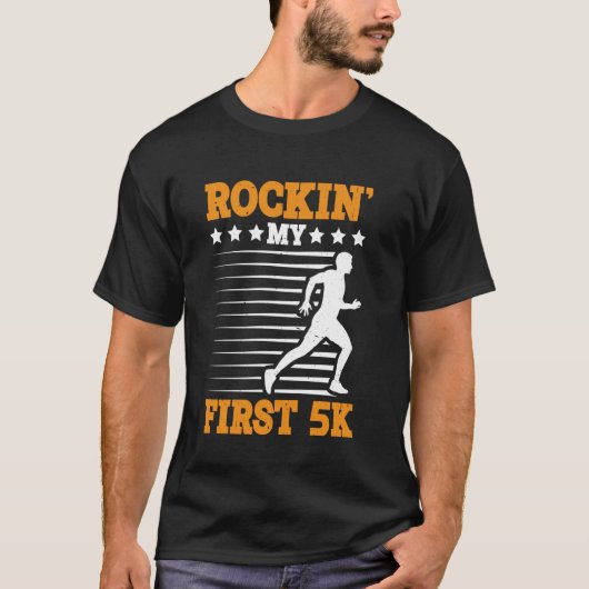Rockin' My First 5k - T-shirt (Voorkant)