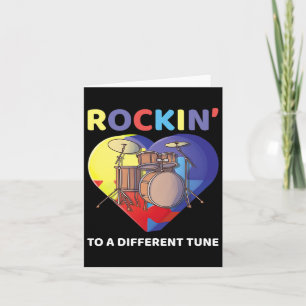 Rockin' naar een andere melodie autisme bewustzijn kaart