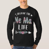Rockin' Ne Ma Life Proud Grandma Moederdag T-shirt (Voorkant)