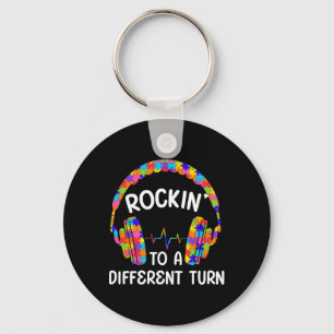 Rockin' Op Een Andere Toon Autistisch Autisme Game Sleutelhanger