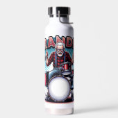 Rockin' opa spelen drums waterfles (Links)