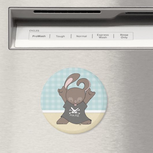 Rockin' Out Bunny Magnet (Insitu (Vaatwasser))