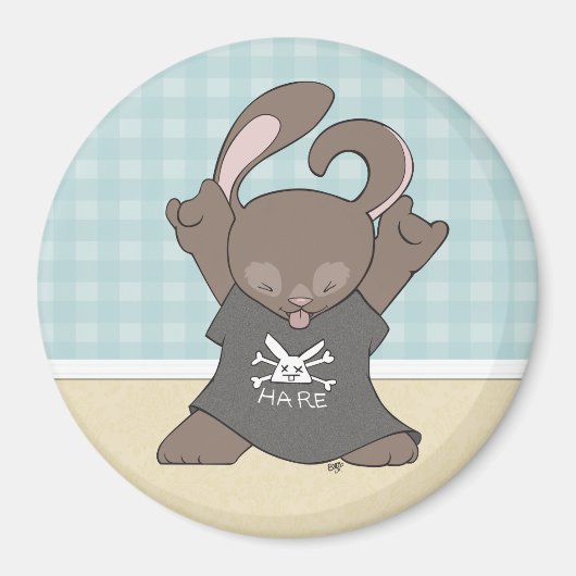Rockin' Out Bunny Magnet (Voorkant)