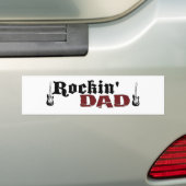 Rockin papa bumpersticker (Op auto)