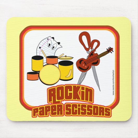 Rockin Paper Scissors Muismat (Voorkant)