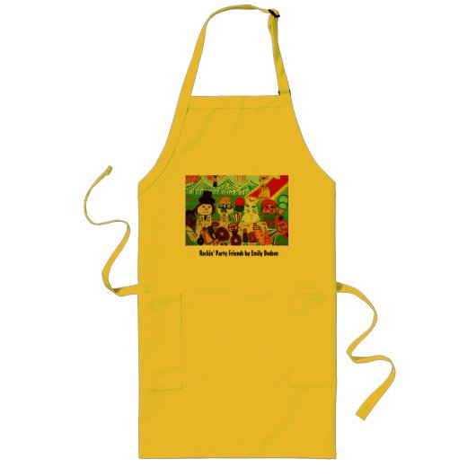 Rockin' Party Apron Lang Schort (Voorkant)