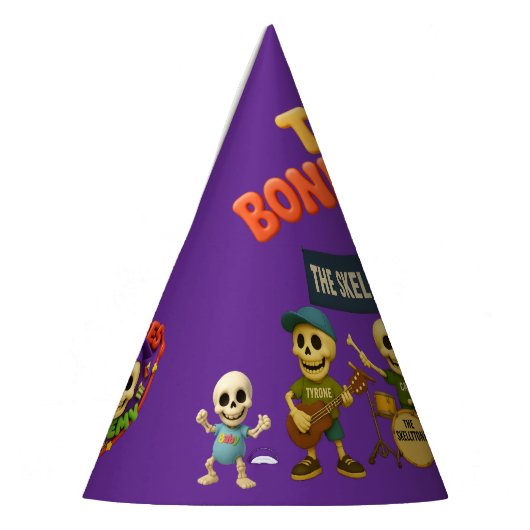  Rockin’ Party Hat – The Skellytones Edition! Feesthoedjes (Links)