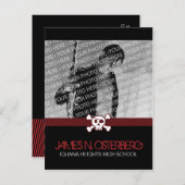 Rockin' Party Invitation Briefkaart (Voorkant / Achterkant)