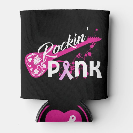 Rockin' Pink Breast Cancer Awareness Koelbox Blikjeskoeler (Voorkant)