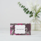 ROCKIN' PINK PAISLEY VISITEKAARTJE (Staand voorkant)
