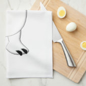 Rockin' Polar-Beer met gitaar Theedoek (Quarter Fold)