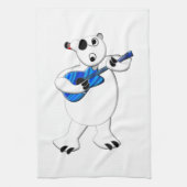 Rockin' Polar-Beer met gitaar Theedoek (Verticaal)