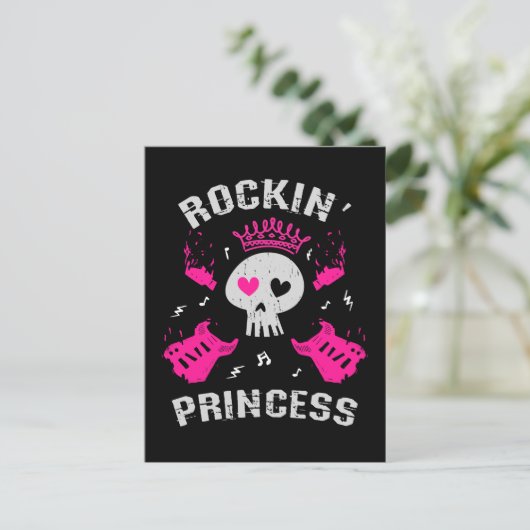 Rockin' Princess Briefkaart (Staand voorkant)