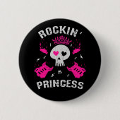 Rockin' Princess Ronde Button 5,7 Cm (Voorkant)