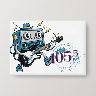 Rockin' Radio Karakter Pin  Button