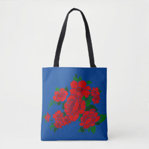 Rockin' Red Flowers  illustratie Tote Bag