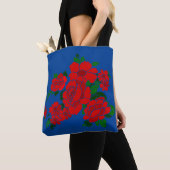 Rockin' Red Flowers  illustratie Tote Bag (Dichtbij)