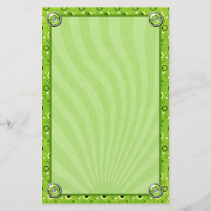 Rockin Retro Lime Groen Decorated Design Briefpapier