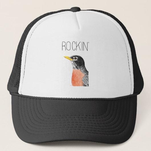 Rockin' Robin (Amerikaanse Robin) Trucker Pet (Voorkant)