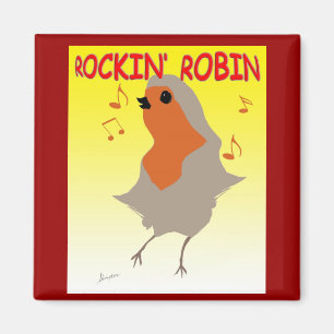 Rockin Robin Koelkast Magnet