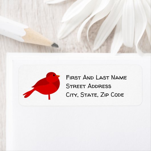 Rockin’ Robin, Schattigee rode kardinaal Natuur Ca Etiket (Insitu)