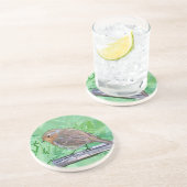 Rockin Robin Zandsteen Onderzetter (Zijkant)