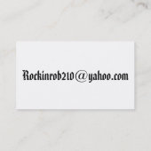 Rockin Rob's Guitar Tutoring Visitekaartje (Achterkant)