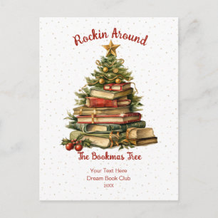 Rockin Rond De Boekenkerstboom Briefkaart