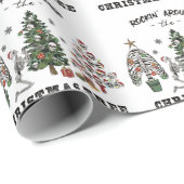 Rockin rond de kerstboom cadeaupapier (Rol Hoek)