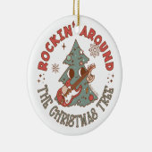 Rockin rond de kerstboom © GraphicLoveShop Keramisch Ornament (Rechts)