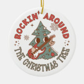 Rockin rond de kerstboom © GraphicLoveShop Keramisch Ornament (Voorkant)