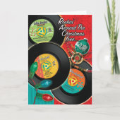 Rockin 'rond de kerstboom kerst Kaarten (Voorkant)