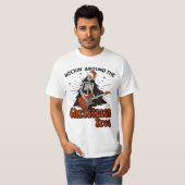Rockin rond de kerstboom, kersttrui, C T-shirt (Voorkant volledig)