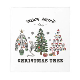 Rockin rond de kerstboom notitieblok