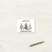 Rockin rond de kerstboom post-it® notes (Op bureau)